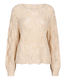 Esqualo Sweater with openwork details - beige (SAND)