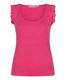 Esqualo Top with crochet lace - pink (Magenta)