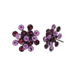 Konplott Stud earrings - Magic Fireball Mini - purple (0040)