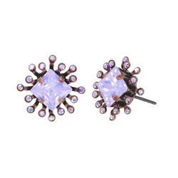 Konplott Stud earrings - Petit Four Carre - violet (0040)