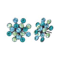 Konplott Earrings - Magic Fireball - green/blue (0040)