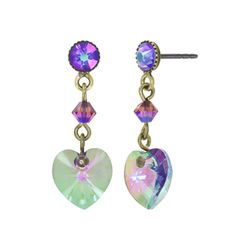 Konplott Earrings - Hearts For Us - purple (0040)