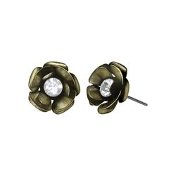 Konplott Stud earrings - Clubbing Bugs - gold/white (0040)