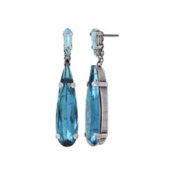 Konplott Earring stud - Jumping Drops - bleu (0040)