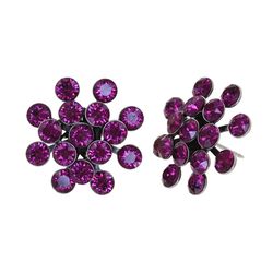 Konplott Stud earrings - Magic Fireball - purple (0040)