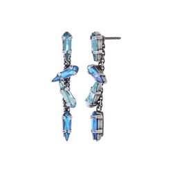 Konplott Stud earrings - Jumping Drops - blue (0040)