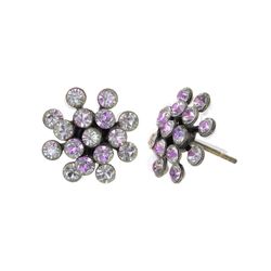 Konplott Stud earrings - Magic Fireball Mini - white/pink (0040)
