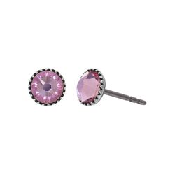 Konplott Stud earrings - Black Jack - pink (0040)