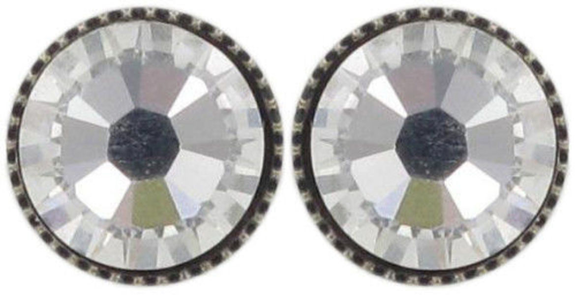 Konplott Stud earrings - Black Jack - white (0040)