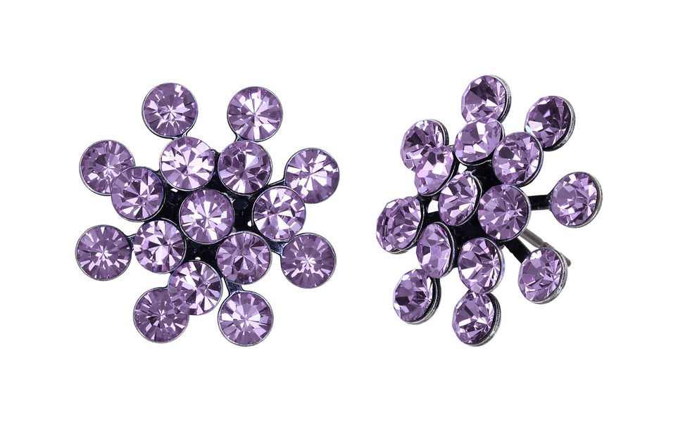 Konplott Earrings - Magic Fireball - purple (0040)