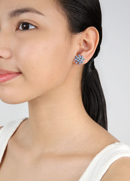 Konplott Stud earrings - Magic Fireball Mini - blue (0040)