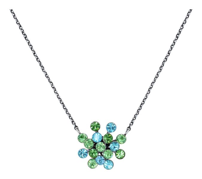 Konplott Necklace with pendant - Magic Fireball - green/blue (0040)