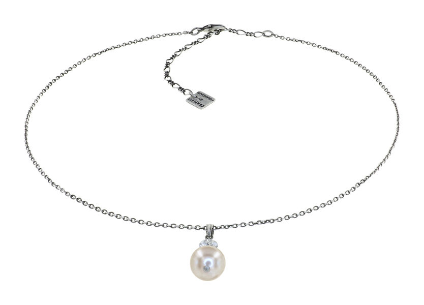Konplott Necklace - Pearl Shadow - white (0040)