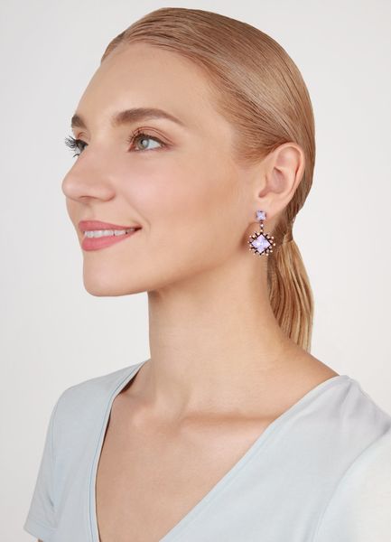 Konplott Stud earrings - Petit Four Carre - violet (0040)