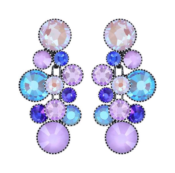 Konplott Dangling Stud Earrings - Water Cascade - violet/pink/purple (0040)