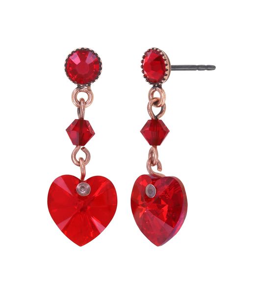 Konplott Earrings - Hearts For Us - red (0040)