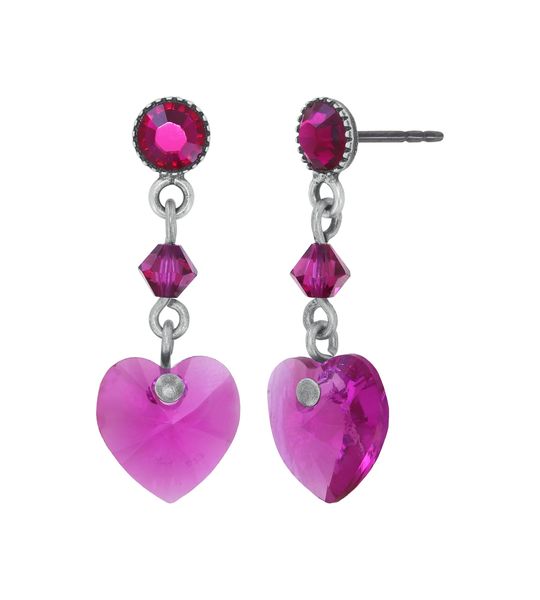 Konplott Earrings - Hearts For Us - violet (0040)