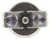Konplott Earrings - Black Jack - silver/white (0040)