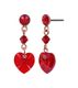 Konplott Boucles d'oreilles - Hearts For Us - rouge (0040)