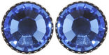 Konplott Boucles d'oreilles clous - Black Jack - bleu (0040)