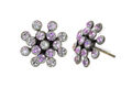Konplott Stud earrings - Magic Fireball Mini - white/pink (0040)