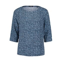Zero Tunic blouse with print - blue (8813)