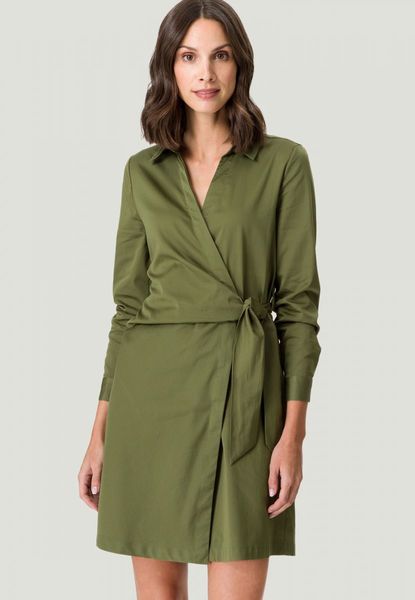 Zero Shirt dress with a wrap look - green (5370)