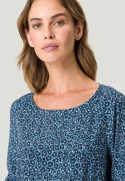Zero Tunic blouse with print - blue (8813)