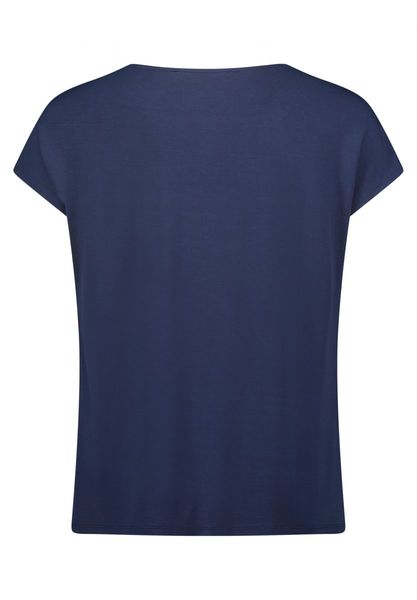 Betty & Co T-shirt façon blouse - bleu (8845)