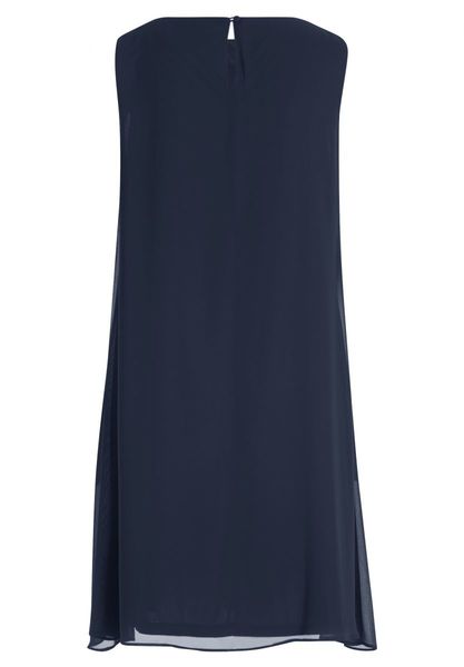 Betty & Co Chiffon dress - blue (8543)