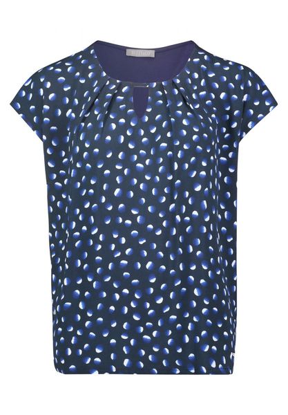 Betty & Co T-shirt façon blouse - bleu (8813)