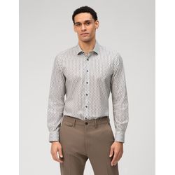Olymp Body fit: business shirt - beige (22)