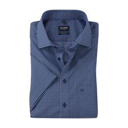Olymp Modern Fit: chemise à manches courtes - bleu (18)