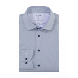 Olymp Modern fit business shirt - green/blue (45)