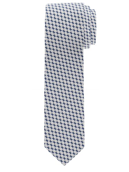 Olymp Cravate slim 6,5 cm - bleu (22)