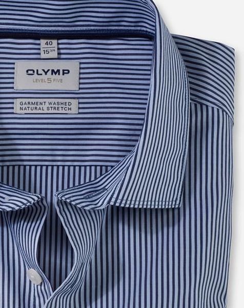 Olymp Body Fit business shirt - blue (18)