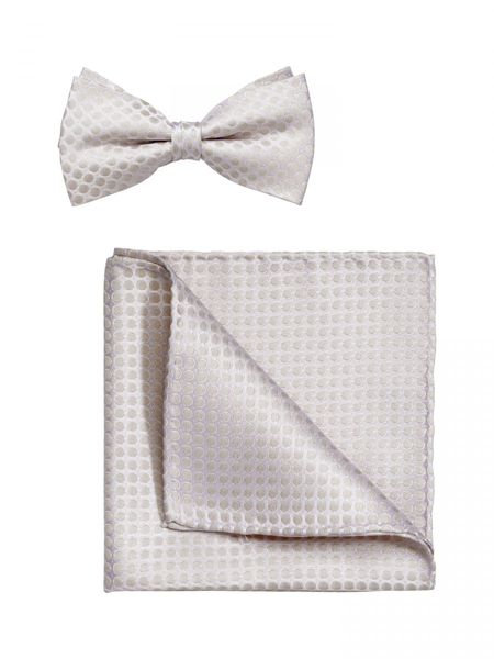 Olymp Bow tie / pocket square set - beige (22)