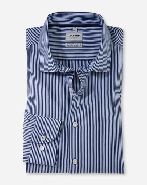 Olymp Body Fit business shirt - blue (18)
