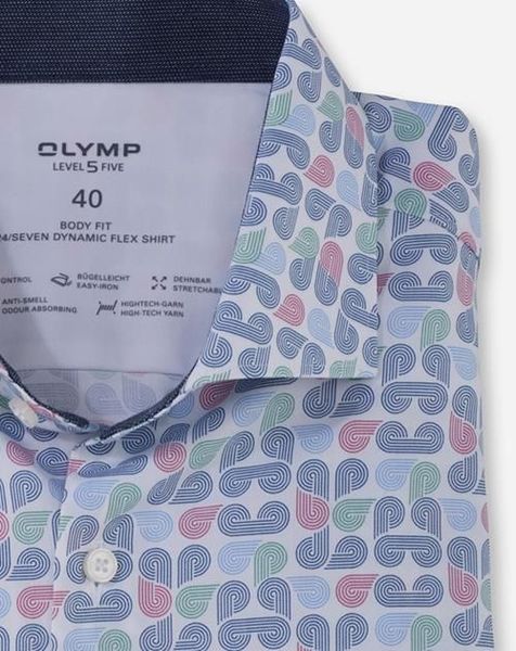 Olymp Businesshemd : Body Fit - blau (32)