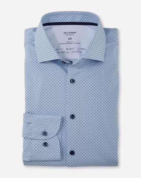 Olymp Body Fit business shirt - blue (11)