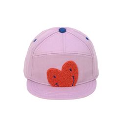 Lässig Kappe mit Herz - pink (Lavande)