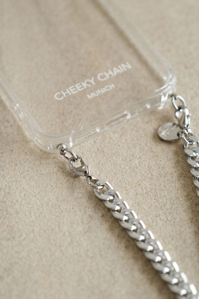 Cheeky Chain Handyhülle Iphone 14 - silver (clear)