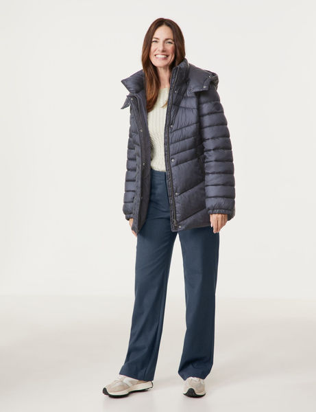 Gerry Weber Edition Quilted jacket with removable hood blue 80392 46