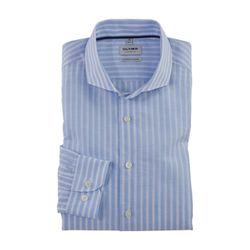 Olymp Businesshemd Body fit - weiß/blau (11)