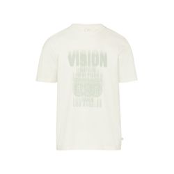 Q/S designed by Basic Rundhals T-Shirt mit Frontprint - weiß (02D0)