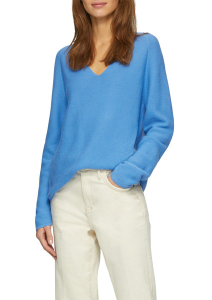s.Oliver Red Label Strickpullover aus Baumwollmix - blau (5513)