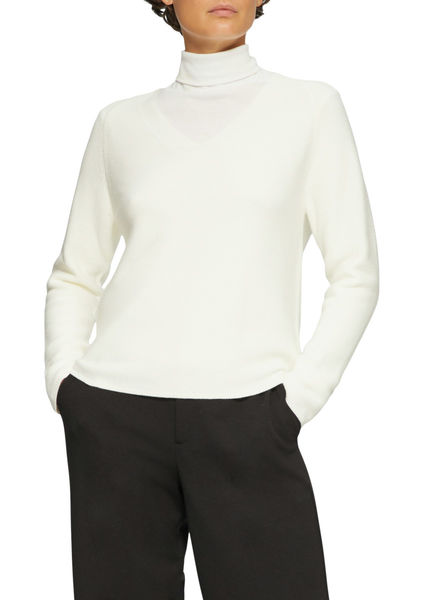 s.Oliver Red Label Strickpullover aus Baumwollmix - weiß (0210)