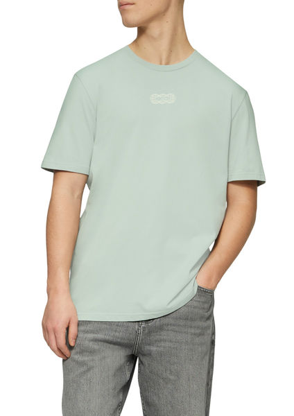 Q/S designed by Basic Rundhals T-Shirt mit Frontprint - grün (7217)