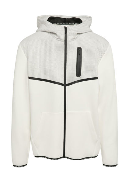 s.Oliver Red Label Jacke im Fabricmix mit Hoodie - weiß (0120)