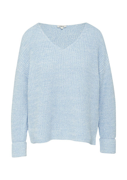 s.Oliver Red Label Strickpullover im Relaxed Fit  - blau (50X0)